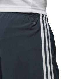 Donkergrijze korte broek Adidas witte strepen Condivo 18