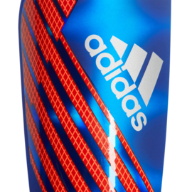 Adidas X Pro scheenbeschermers met sok blauw - rood