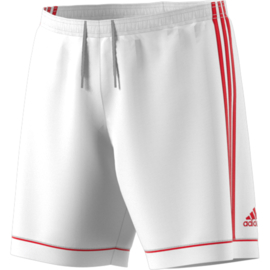 Witte voetbalbroek Adidas met rode strepen Squad​