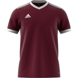 Maroon Adidas shirt junior met korte mouwen