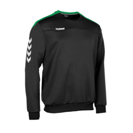 Zwarte Hummel Valencia sweater met groene tint