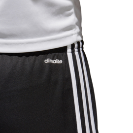 Zwarte voetbalbroek Adidas met witte strepen Squad​