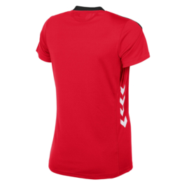 Rood Hummel Valencia T shirt met korte mouwen voor dames