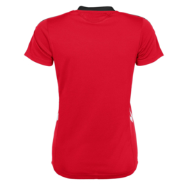 Rood Hummel Valencia T shirt met korte mouwen voor dames