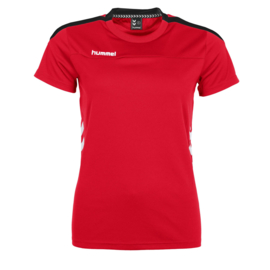 Rood Hummel Valencia T shirt met korte mouwen voor dames