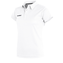 Witte sportieve dames polo van Hummel