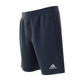 Korte blauwe broek Adidas met blauwe strepen Tiro 17