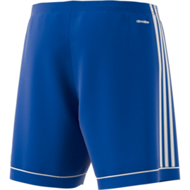 Blauwe voetbalbroek Adidas met witte strepen Squad​