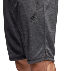 Grijze korte broek van stof Adidas met zakken