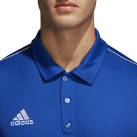 Lichtblauwe Adidas polo Core 18