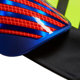 Adidas X Pro scheenbeschermers met sok rood - blauw