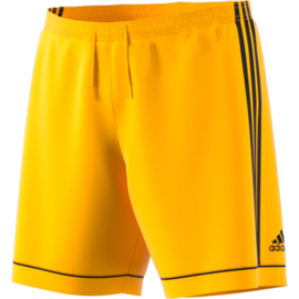Gele voetbalbroek Adidas met zwarte strepen Squad​