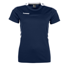 Blauw Hummel Valencia T shirt met korte mouwen voor dames