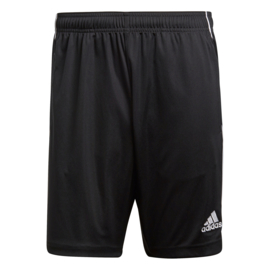 Zwarte voetbalshort Adidas Core 18 met steekzakken