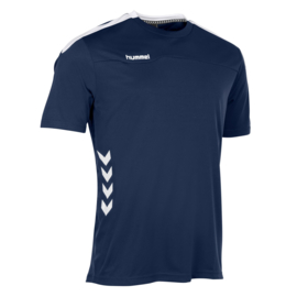 Donkerblauw Hummel Valencia shirt met korte mouwen