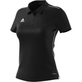 Dames polo zwart Adidas Core 18