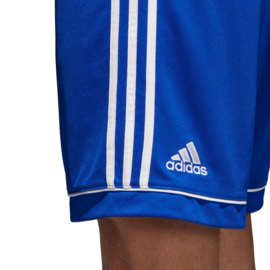 Blauwe voetbalbroek Adidas met witte strepen Squad​