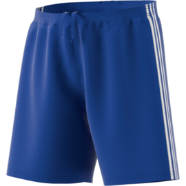 Blauwe korte broek Adidas witte strepen Condivo 18