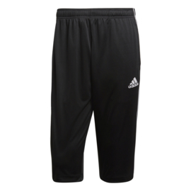 Driekwart zwarte broek van Adidas Core 18