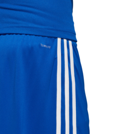 Blauwe sportbroek Adidas met witte strepen Regista 18