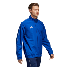 Adidas Core 18 trainingsjas lichtblauw