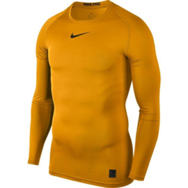 Nike thermoshirt geel