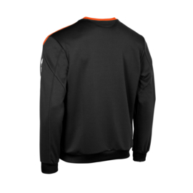 Zwarte Hummel Valencia sweater met oranje tint