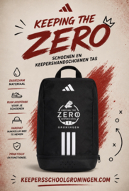 Keeping the Zero Adidas schoenen en handschoenen tas