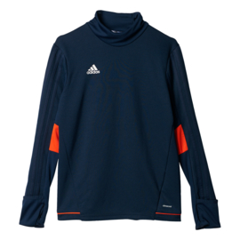 Donkerblauwe Adidas Tiro 17 sweater junior