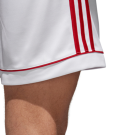 Witte voetbalbroek Adidas met rode strepen Squad​