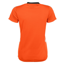 Oranje Hummel Valencia T shirt met korte mouwen voor dames