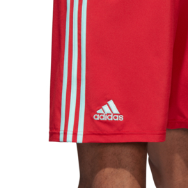Rode korte broek Adidas lichtblauwe strepen Condivo 18