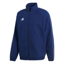 Adidas Core 18 trainingsjas blauw