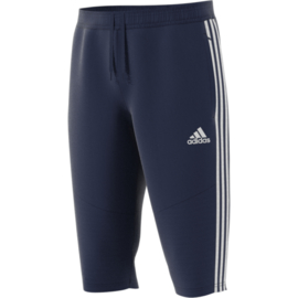 Driekwart donkerblauwe broek van Adidas TIRO 19