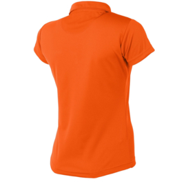 Oranje sportieve dames polo van Hummel