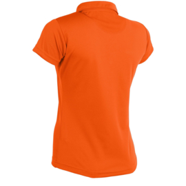 Oranje sportieve dames polo van Hummel