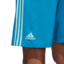 Blauwe korte broek Adidas lichtblauwe strepen Condivo 18