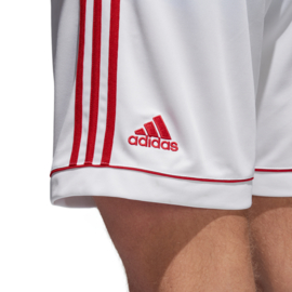 Witte voetbalbroek Adidas met rode strepen Squad​