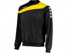 Hummel Elite sweater zwart met gele bies