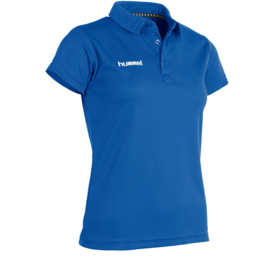 Blauwe sportieve dames polo van Hummel