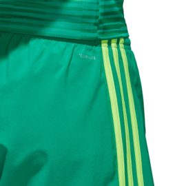 Groene korte broek Adidas groene strepen Condivo 18