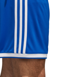 Blauwe sportbroek Adidas met witte strepen Regista 18