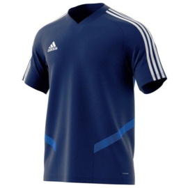 Adidas Tiro 19 training jersey donkerblauw shirt korte mouw