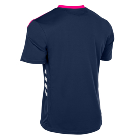 Blauw Hummel Valencia shirt met korte mouwen