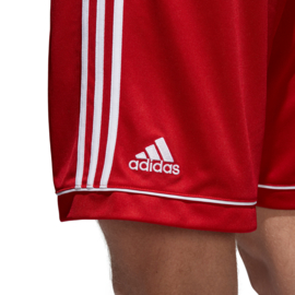 Rode voetbalbroek Adidas met witte strepen Squad​
