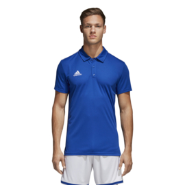 Lichtblauwe Adidas polo Core 18