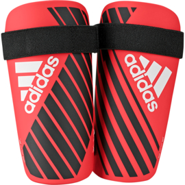 Korte rode scheenbeschermers Adidas X Lite