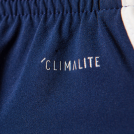 Blauwe korte broek Adidas witte strepen Condivo 18