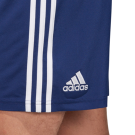 Blauwe korte broek Adidas witte strepen Condivo 18