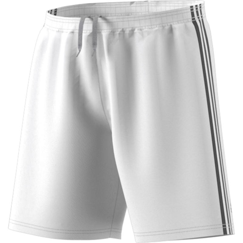 Onwijs Witte korte broek Adidas zwarte strepen Condivo 18 | Korte broeken DP-16